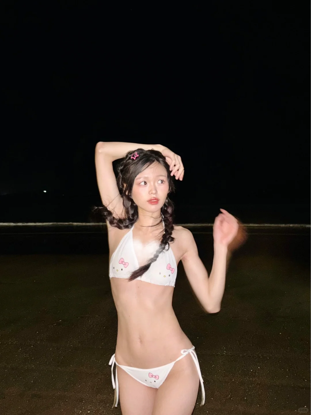 我的夜景海边拍照姿势｜大风怎么吹也不掉发