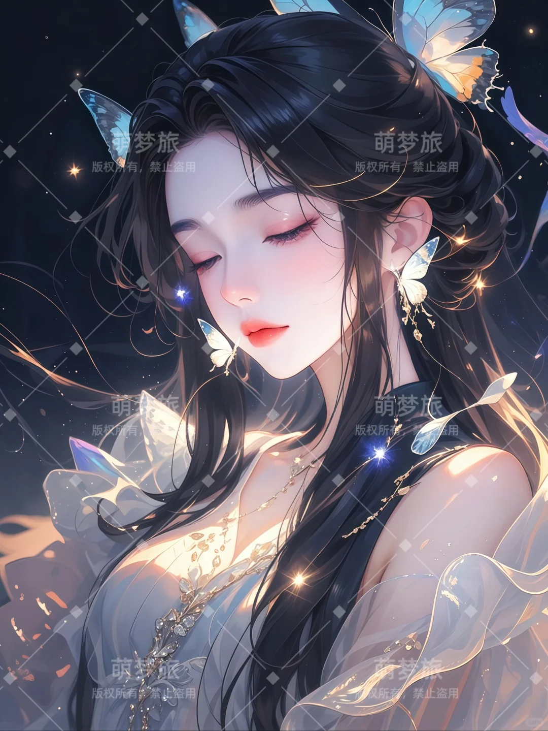 超唯美梦幻蝴蝶｜氛围感女头