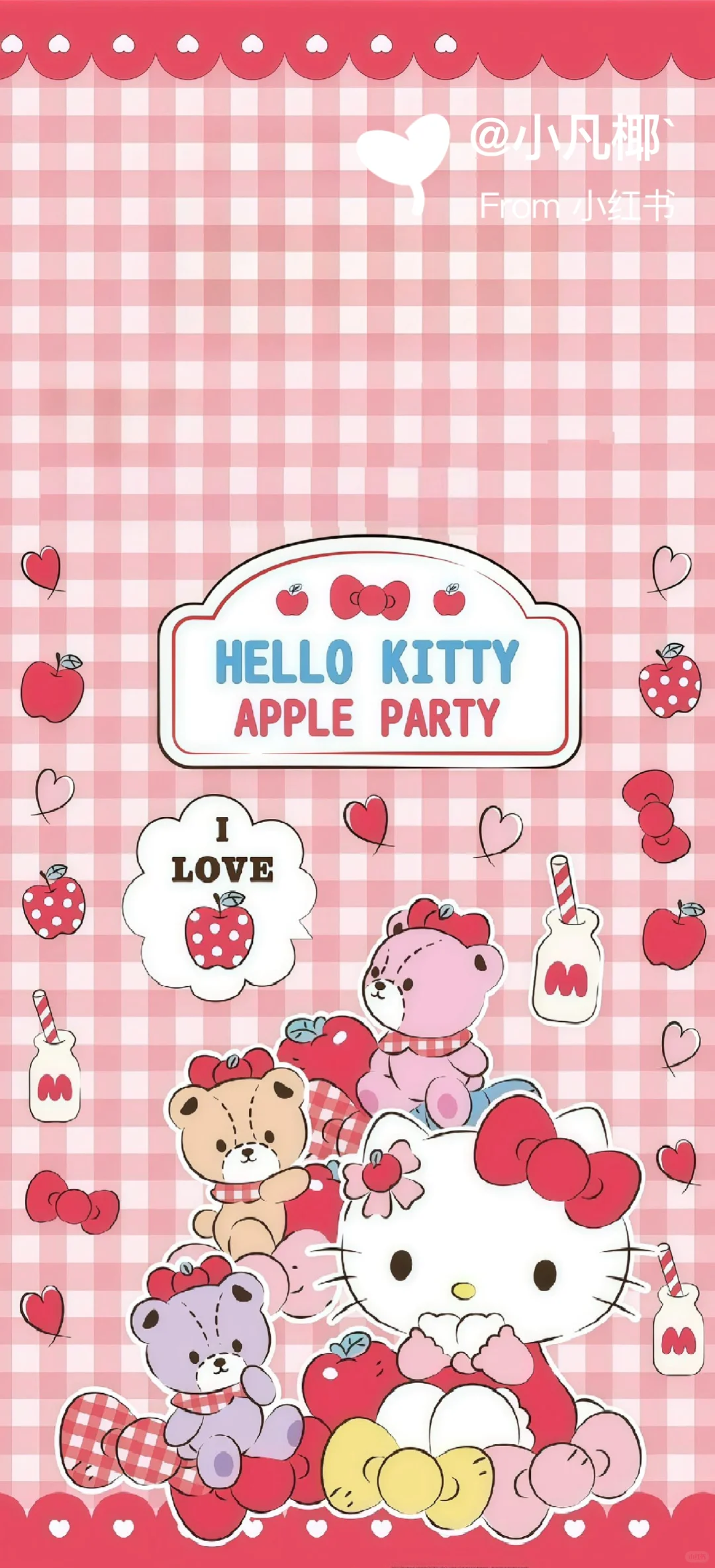 手机壁纸｜Hello Kitty｜苹果派对同款