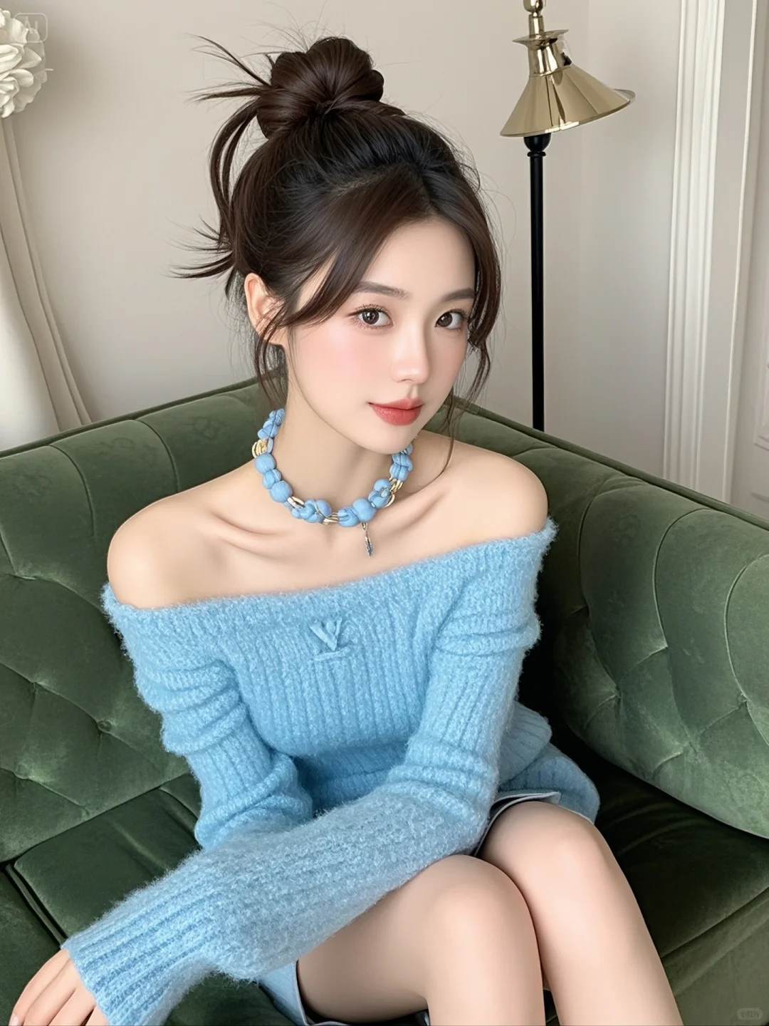 这个编发又甜又酷