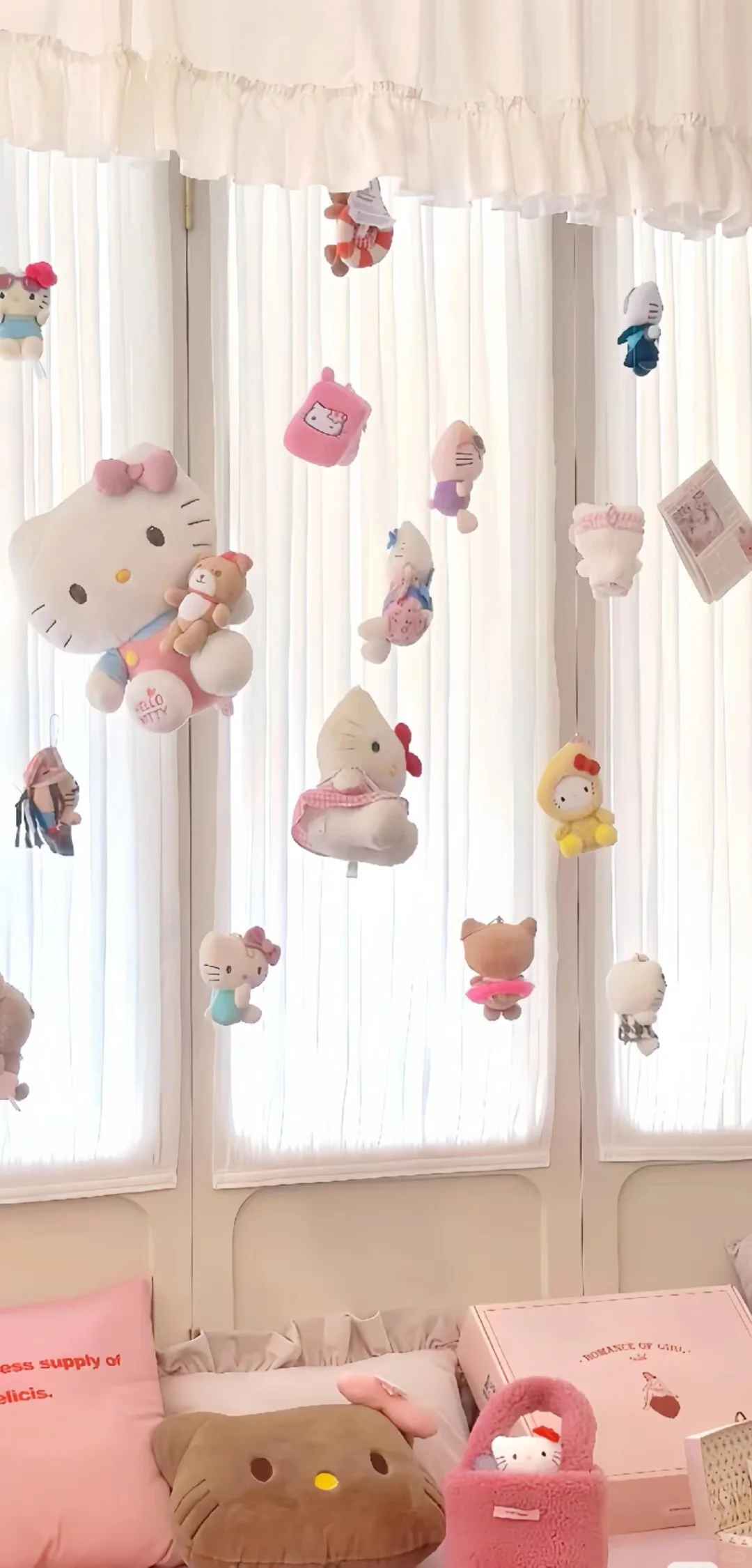 HelloKitty手机壁纸，背景图，聊天背景