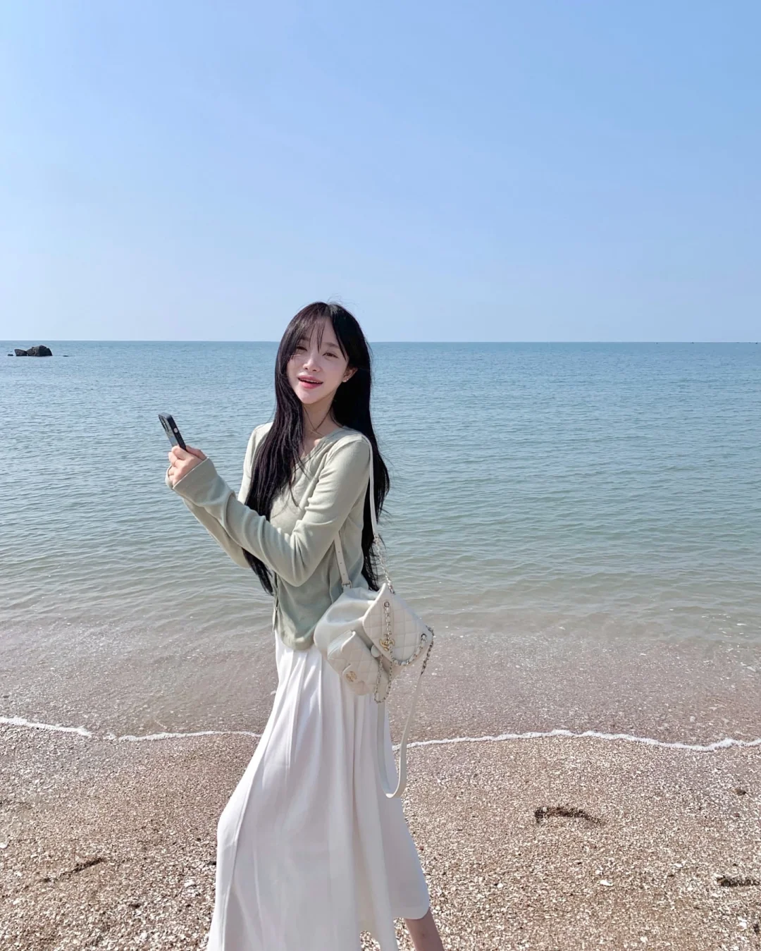 海边日记?韩女的海边穿搭