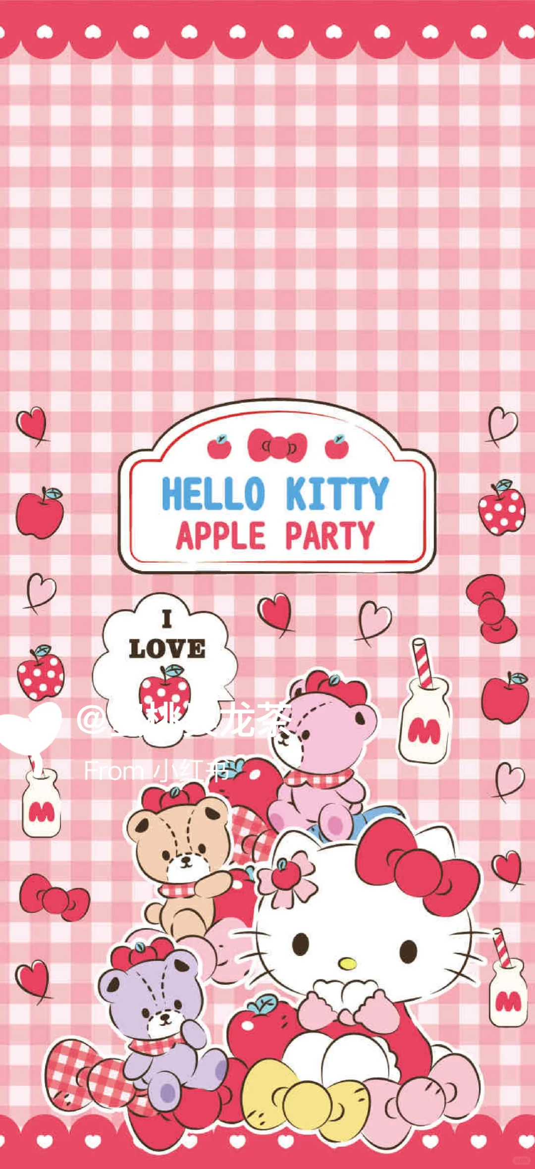 手机壁纸｜Hello Kitty｜苹果派对同款Hell