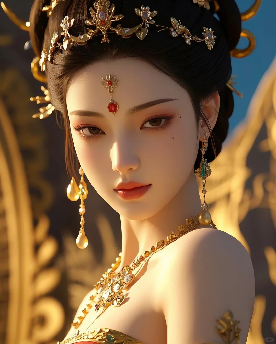 古风 | 眉眼盈盈处染黛，朱砂痣点绛唇