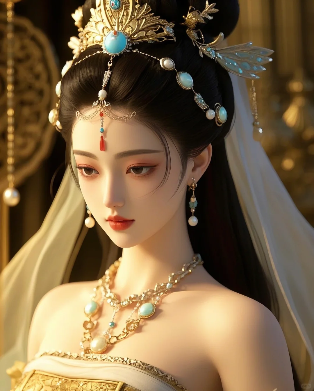 古风 | 眉眼盈盈处染黛，朱砂痣点绛唇