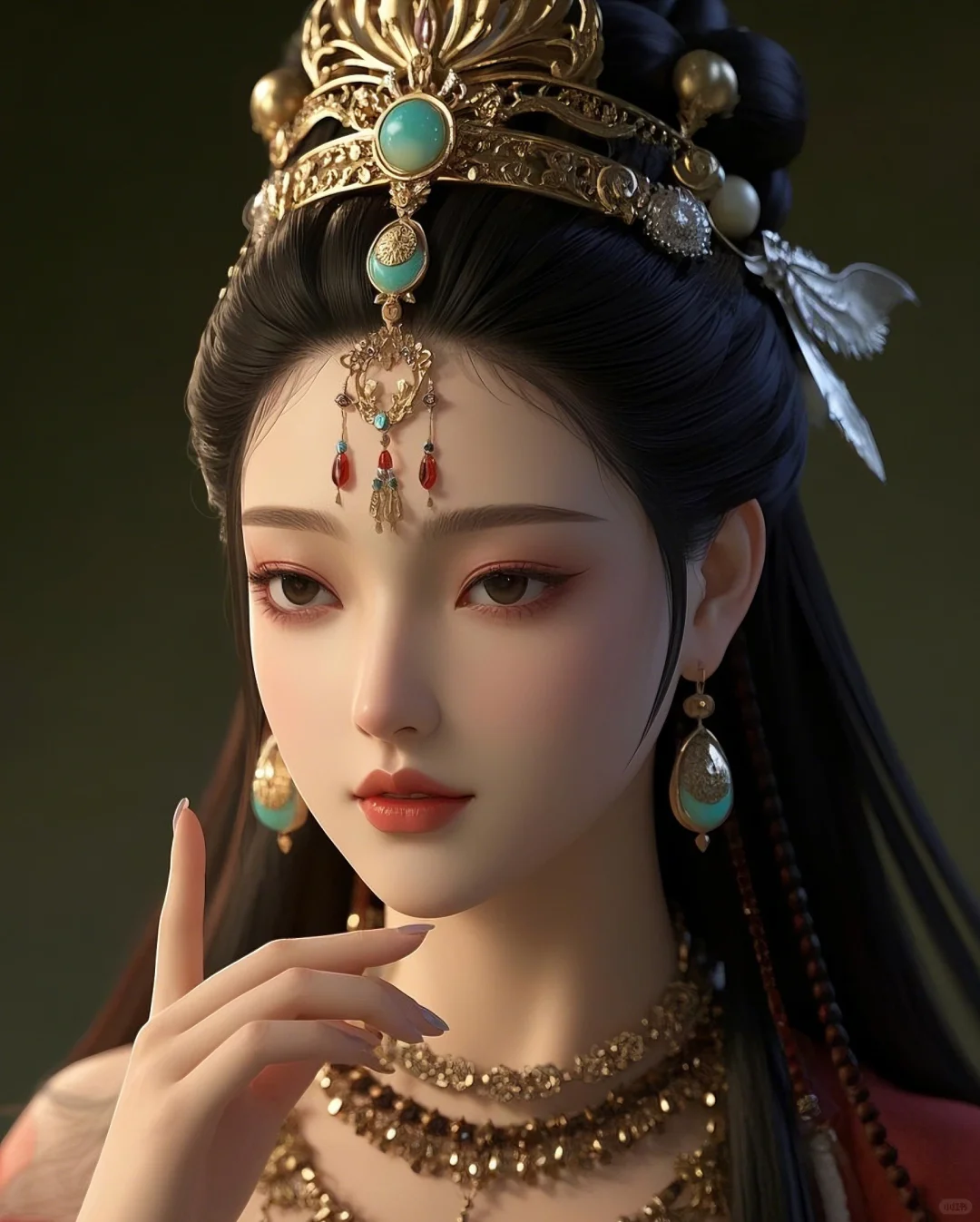 古风 | 眉眼盈盈处染黛，朱砂痣点绛唇