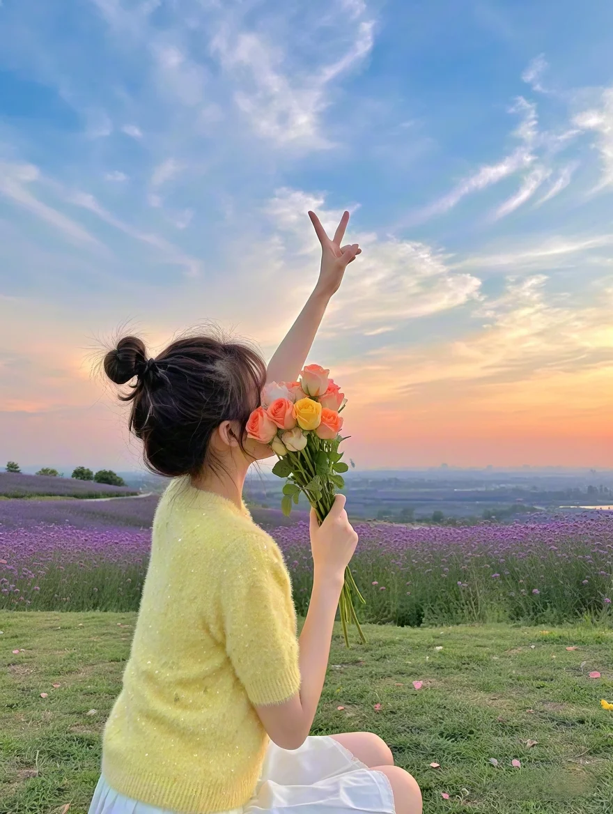 女生头像?背影女头~?春暖花开