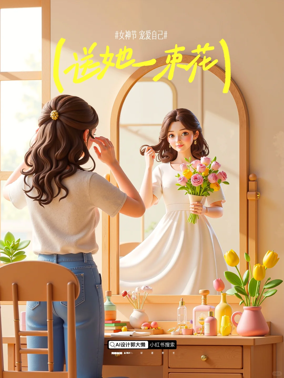 ?女神节送她一束花