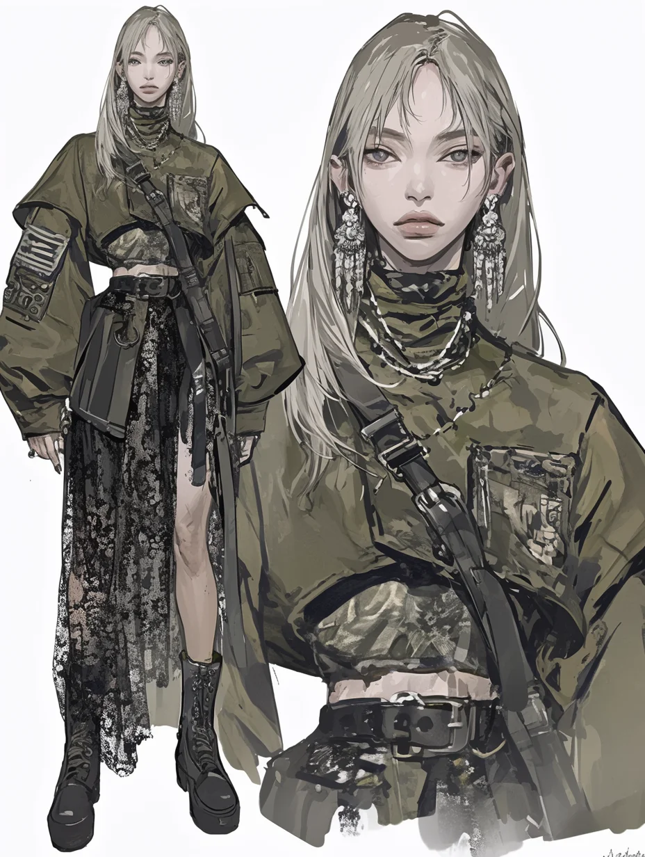 AI服装设计｜Y2K甜酷辣妹风