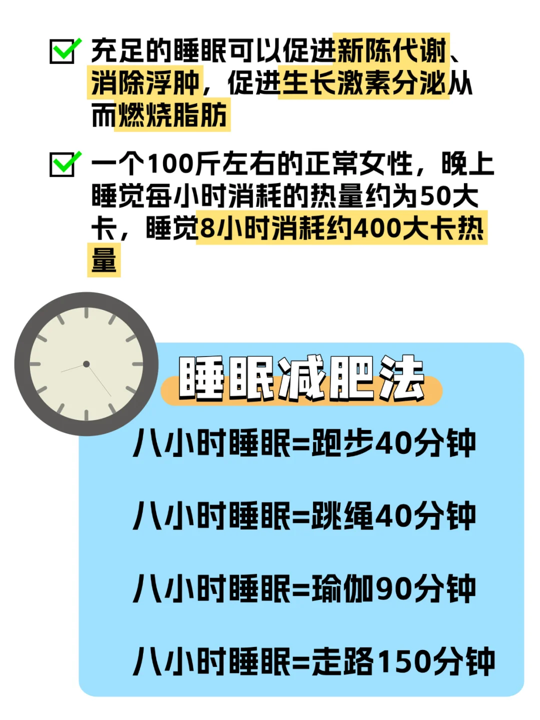 躺着就能减肥？睡觉8小时=跑步40分钟