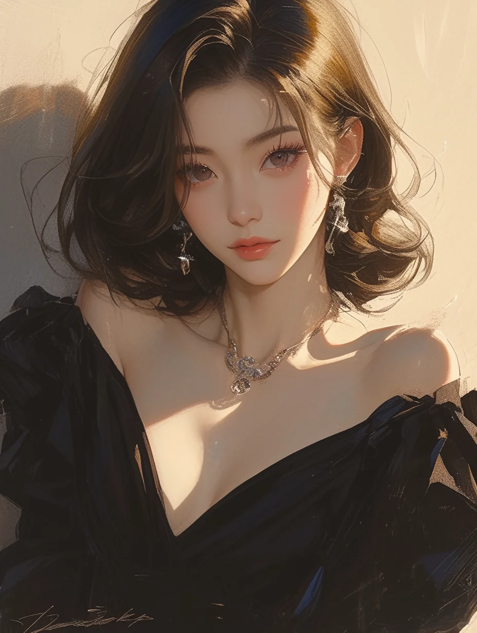 AI绘画｜纯欲少女