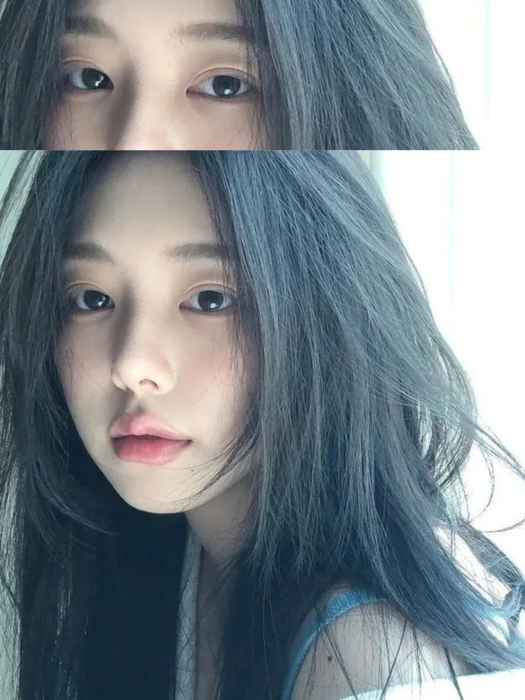 韩女双眼皮模！超自然
