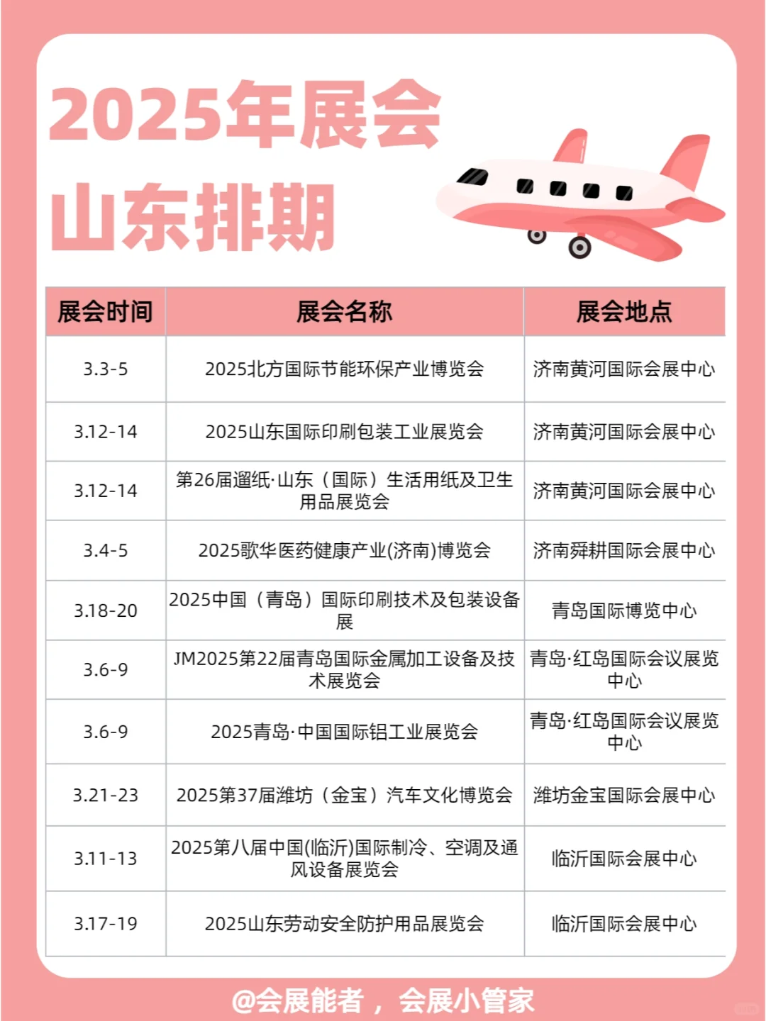 3月山东展会排期速递，精彩一触即发！