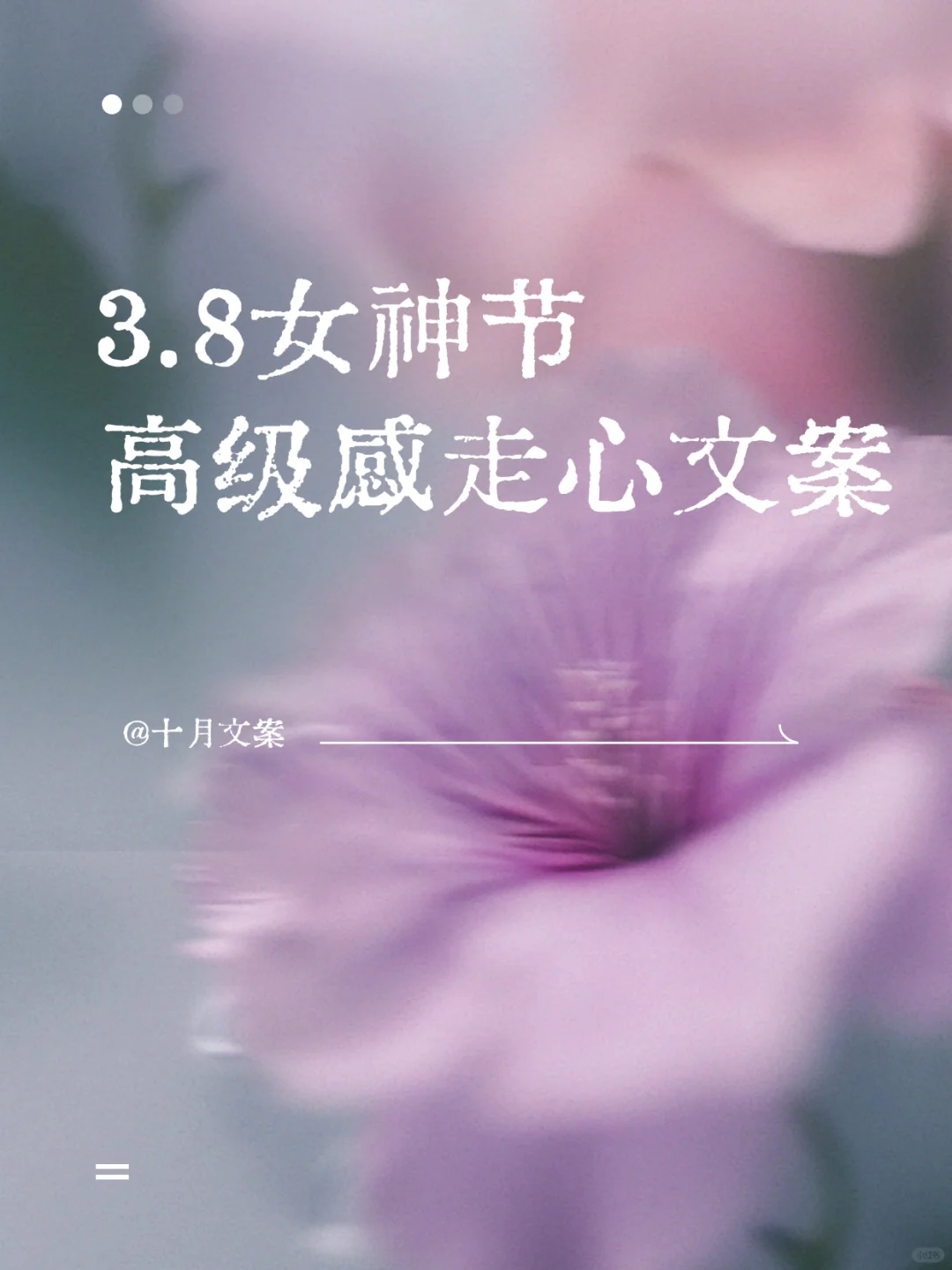 三八女神节朋友圈秒赞文案｜妇女节高级文案