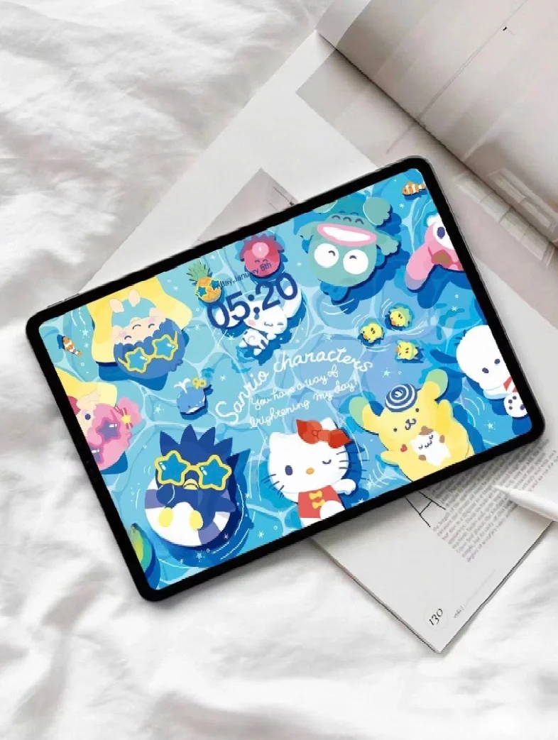 Hellokitty蓝色大海 可爱治愈ipad壁纸