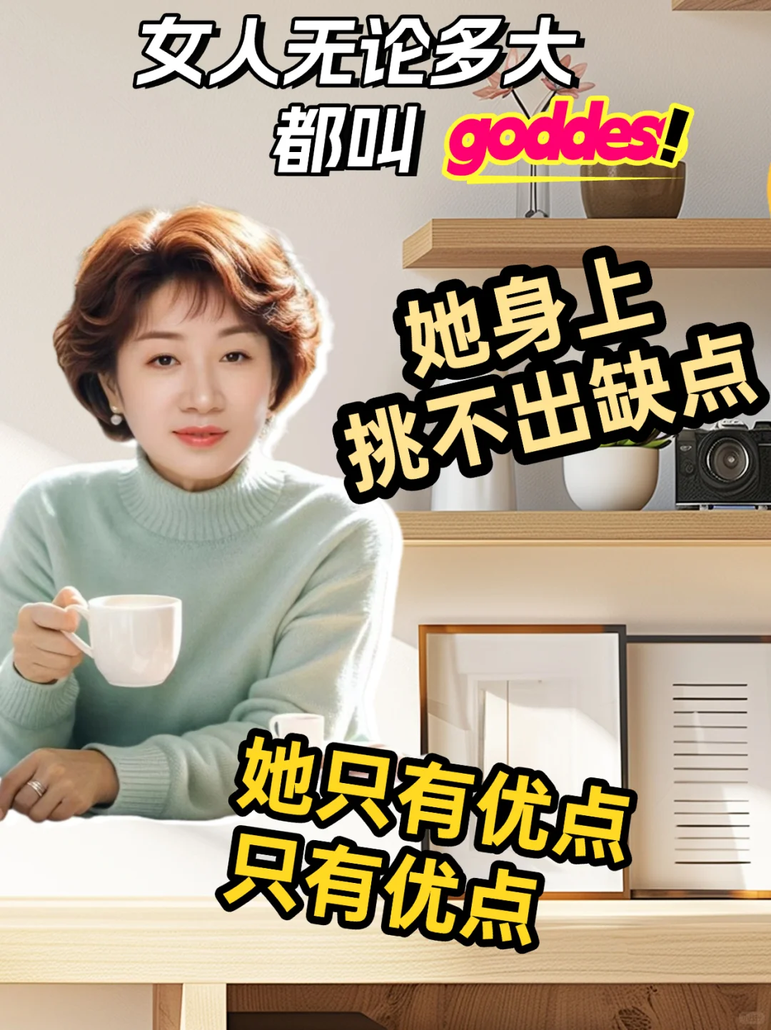 女人无论多大年龄都是goddess