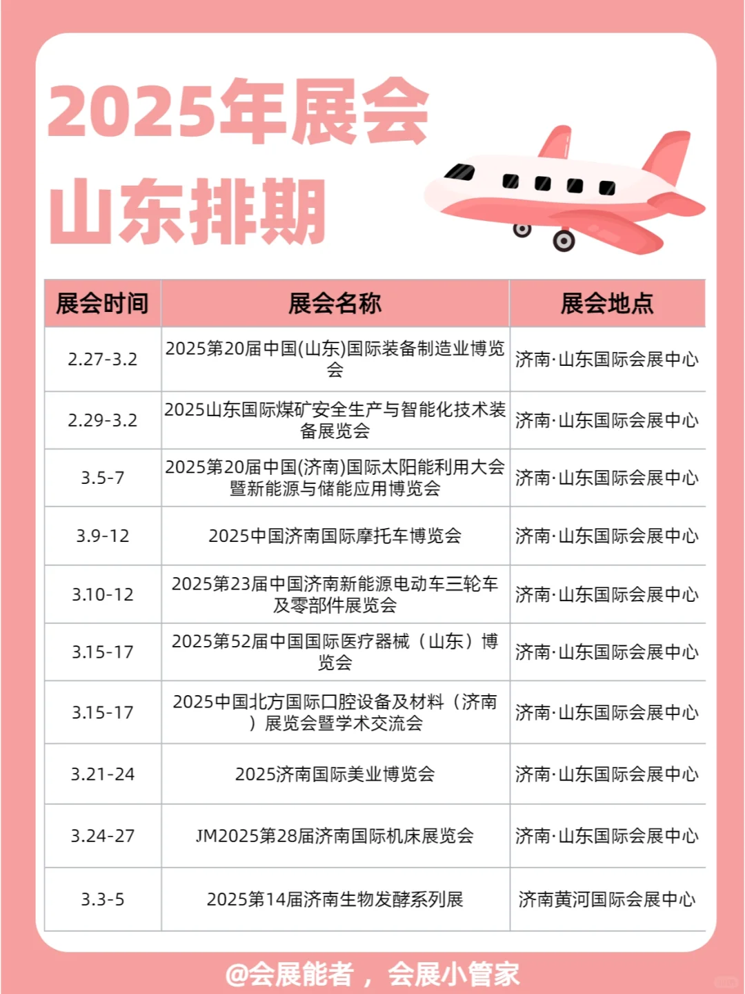 3月山东展会排期速递，精彩一触即发！