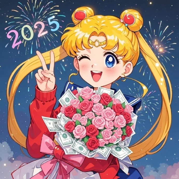 新年喜庆美少女战士可爱头像