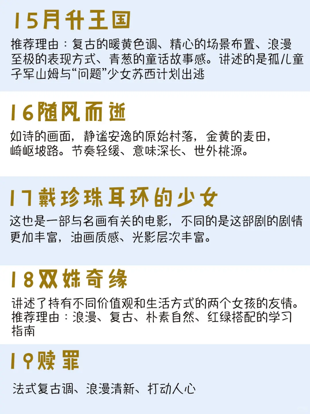 强烈推荐‼️提高审美必看的2⃣️4⃣️部电影?