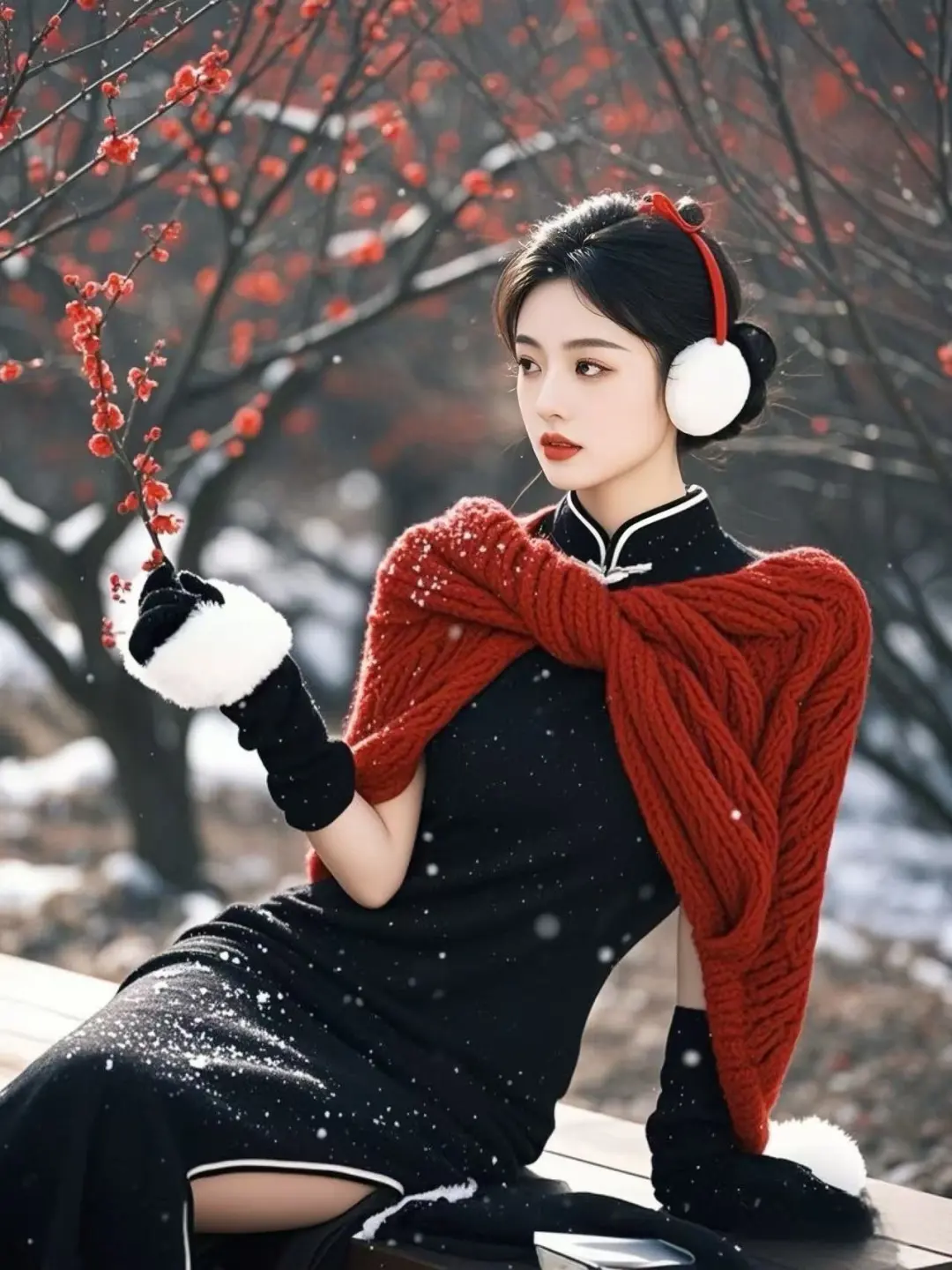 诗情画意尽在雪地
