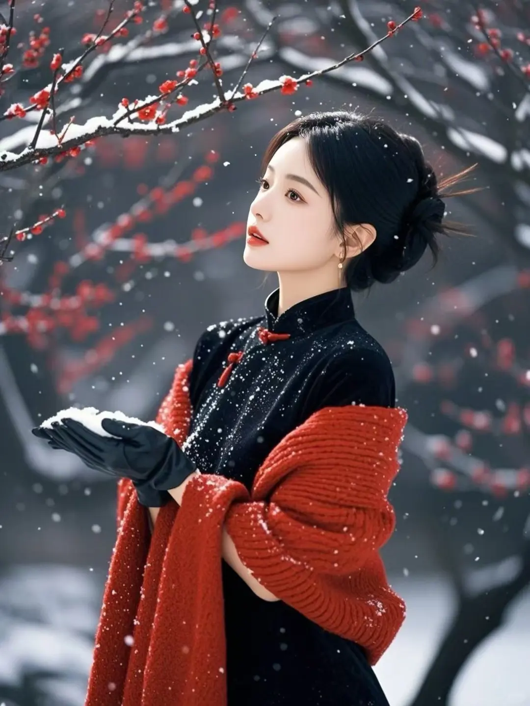 诗情画意尽在雪地