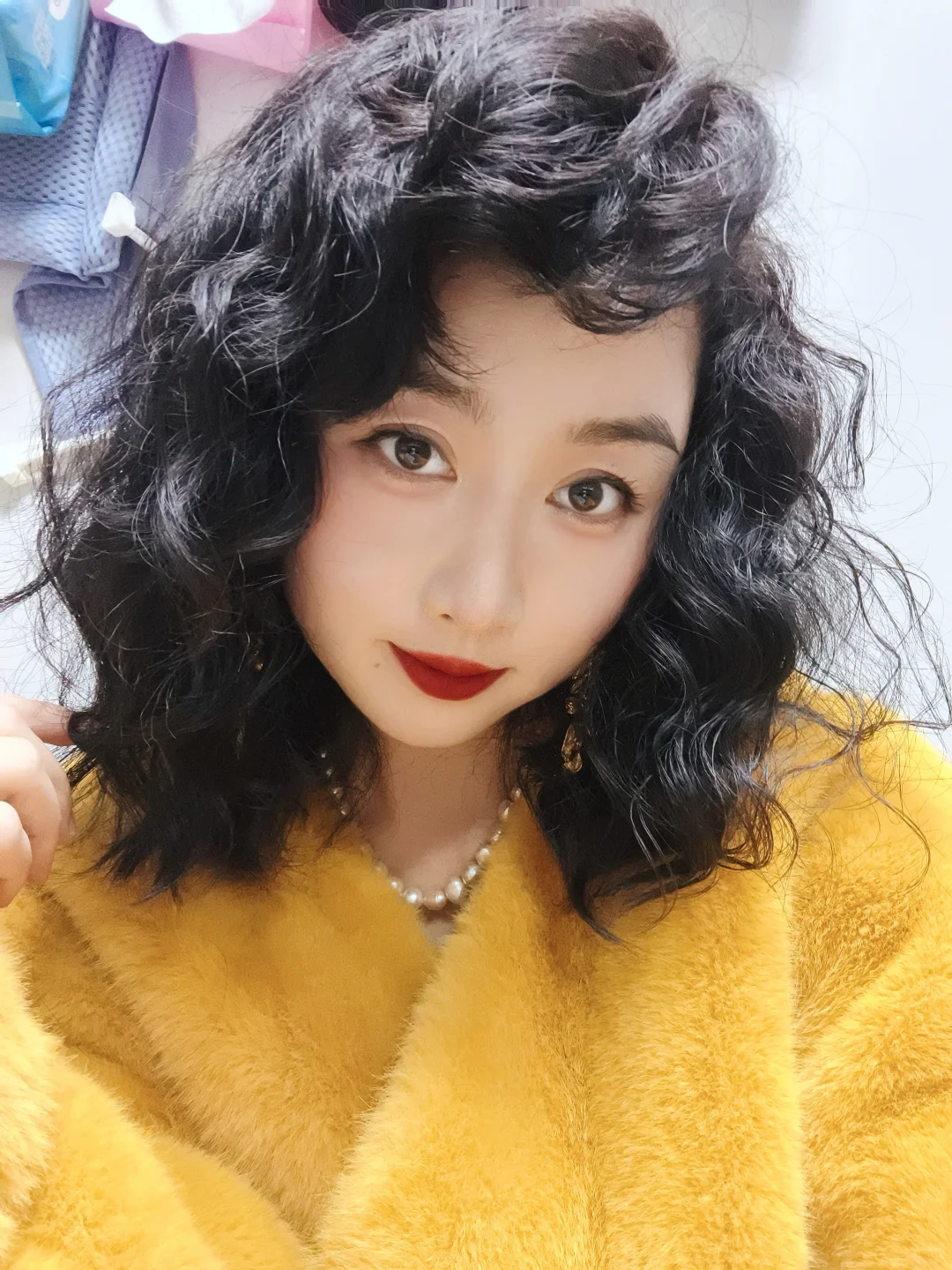 港风复古卷前后对比