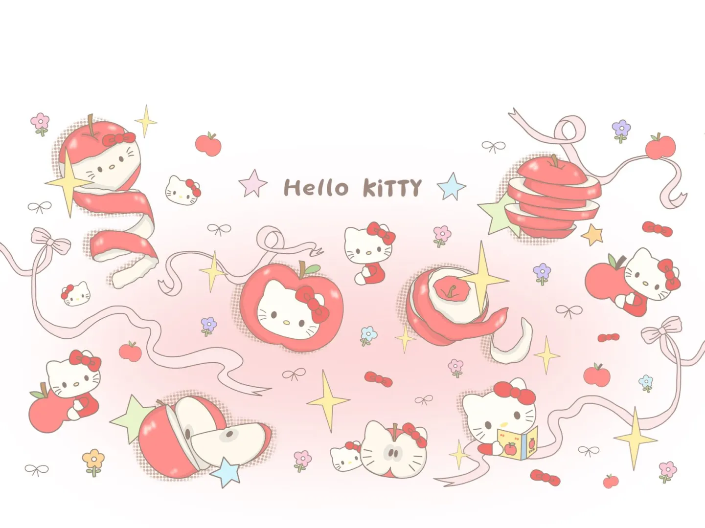 平板壁纸·HelloKitty✨苹果里藏着什么