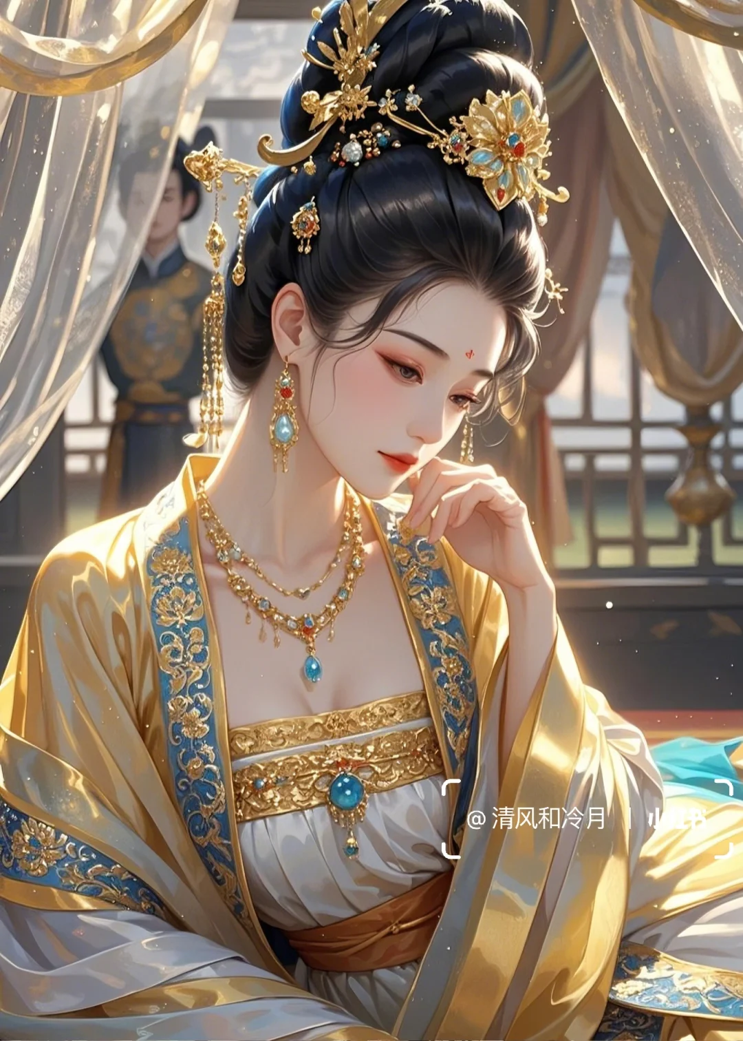 娇容倾国艳无双，凤目蛾眉韵味长。