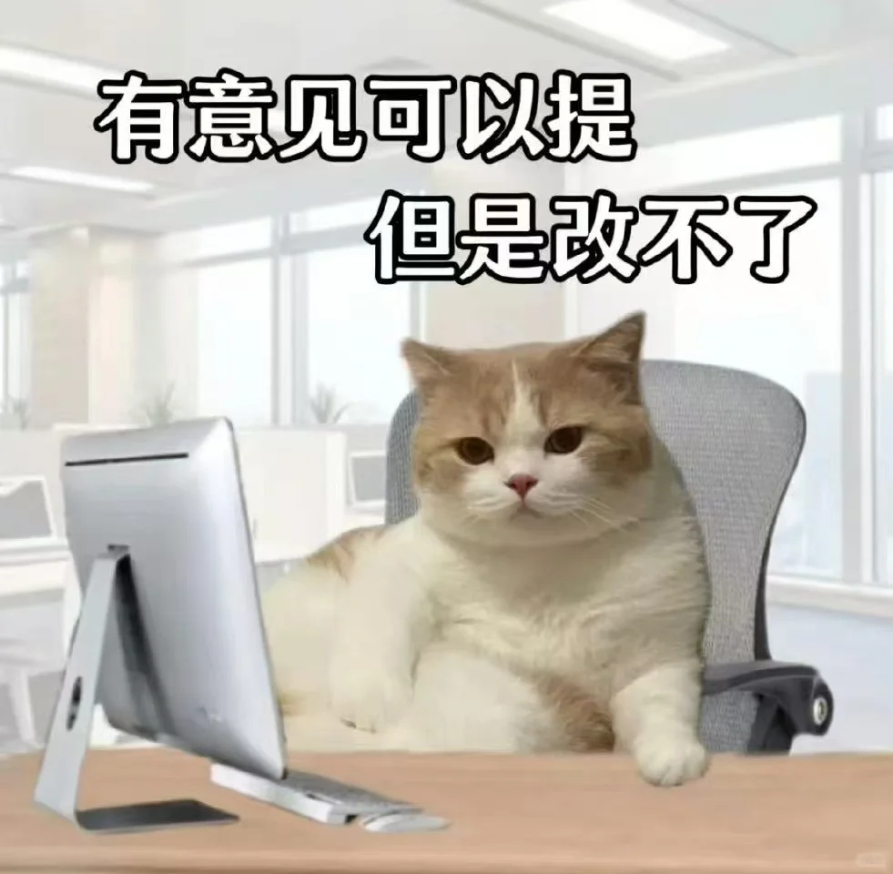 超可爱又正经的猫猫表情包哦～