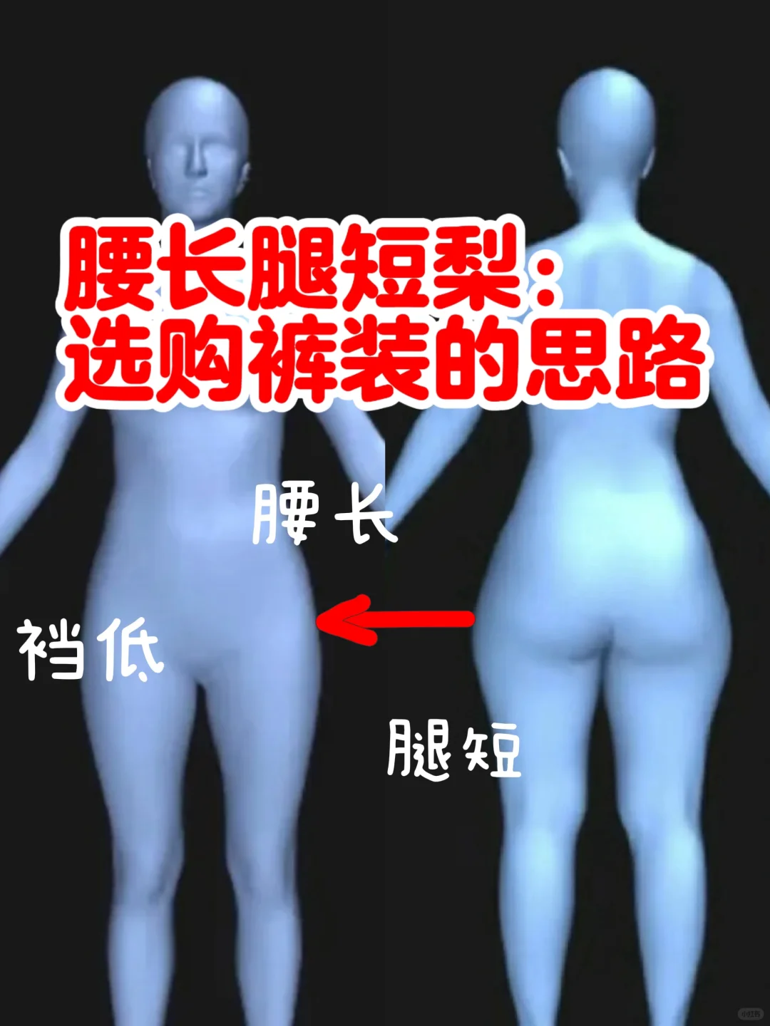 腰长腿短梨：选购裤装的思路