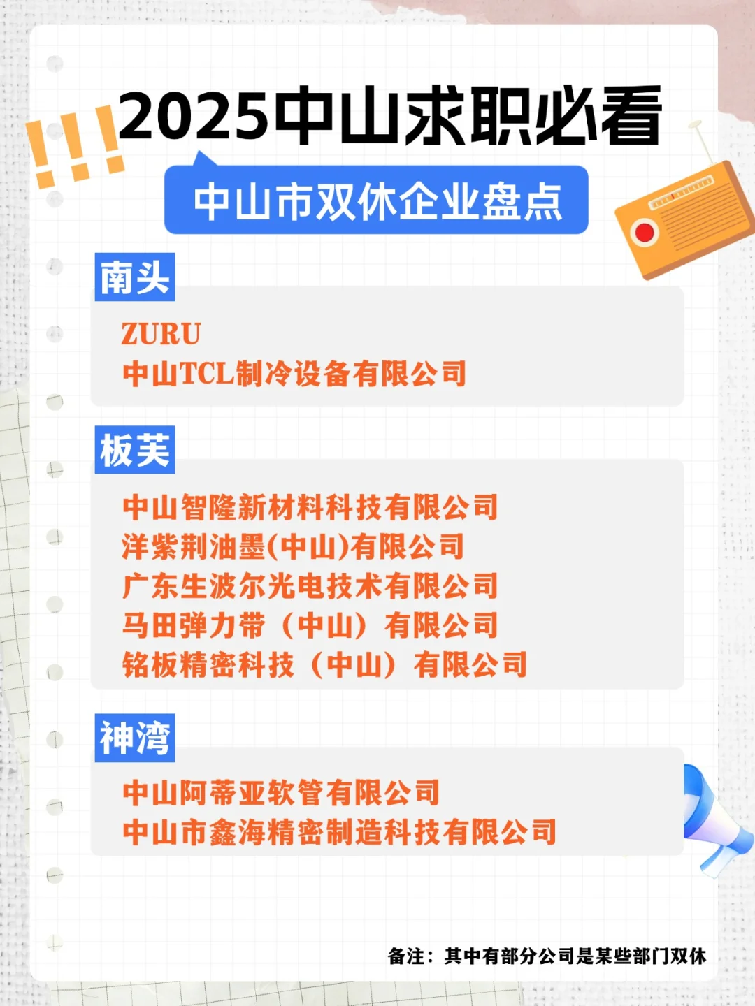 2025年打工必看！谁说中山没有双休神仙公司