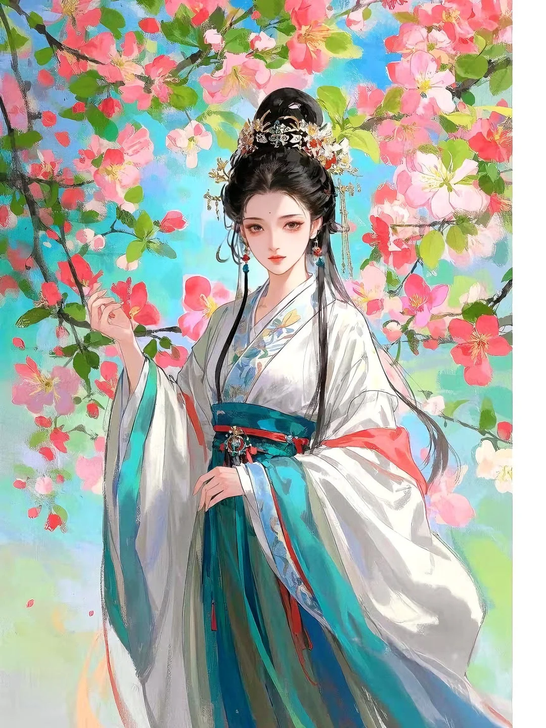 色彩斑斓的美 | 一组古风美人图