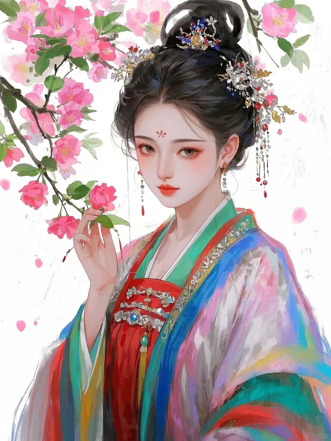 色彩斑斓的美 | 一组古风美人图