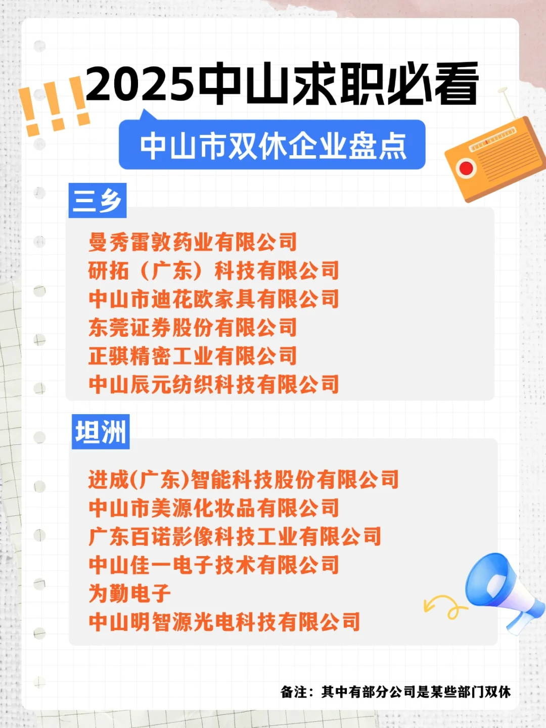 2025年打工必看！谁说中山没有双休神仙公司