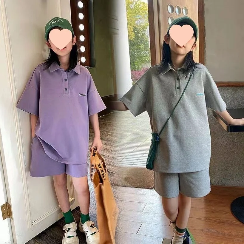 夏季新款👗女童时尚套装