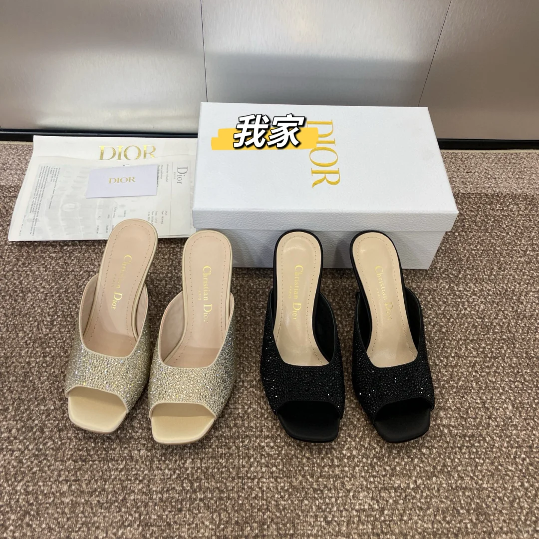 Dior迪奥新款高跟鱼嘴露趾女鞋