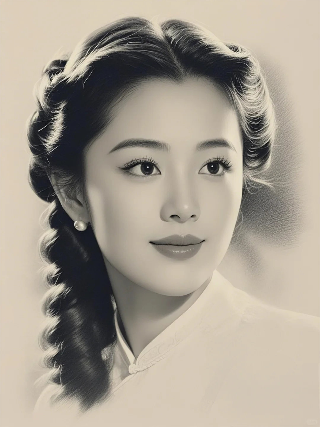 素描时光美人