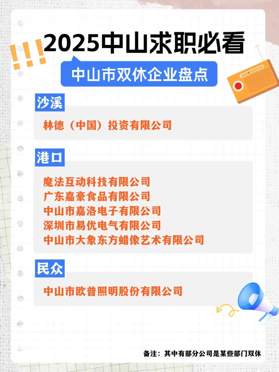 2025年打工必看！谁说中山没有双休神仙公司