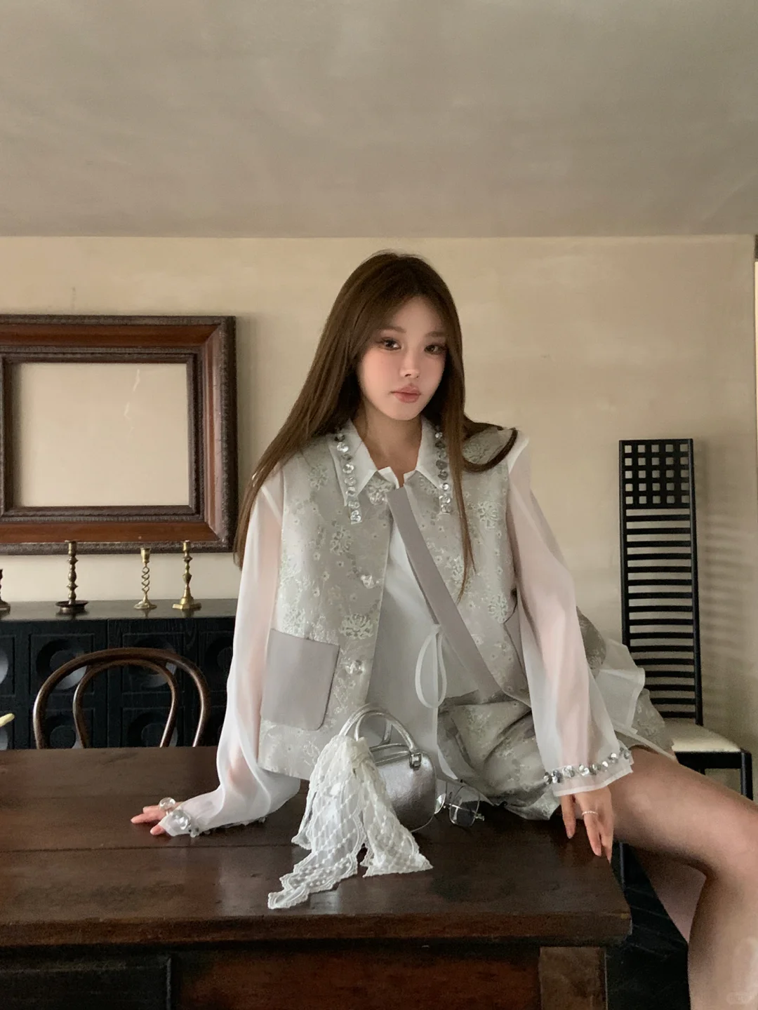 新中式叠穿神器朦胧的江南美人~