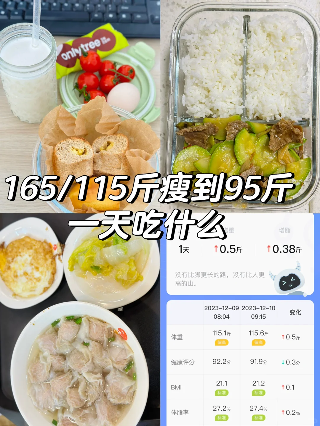 记录卡路里减肥Day20-115.6斤