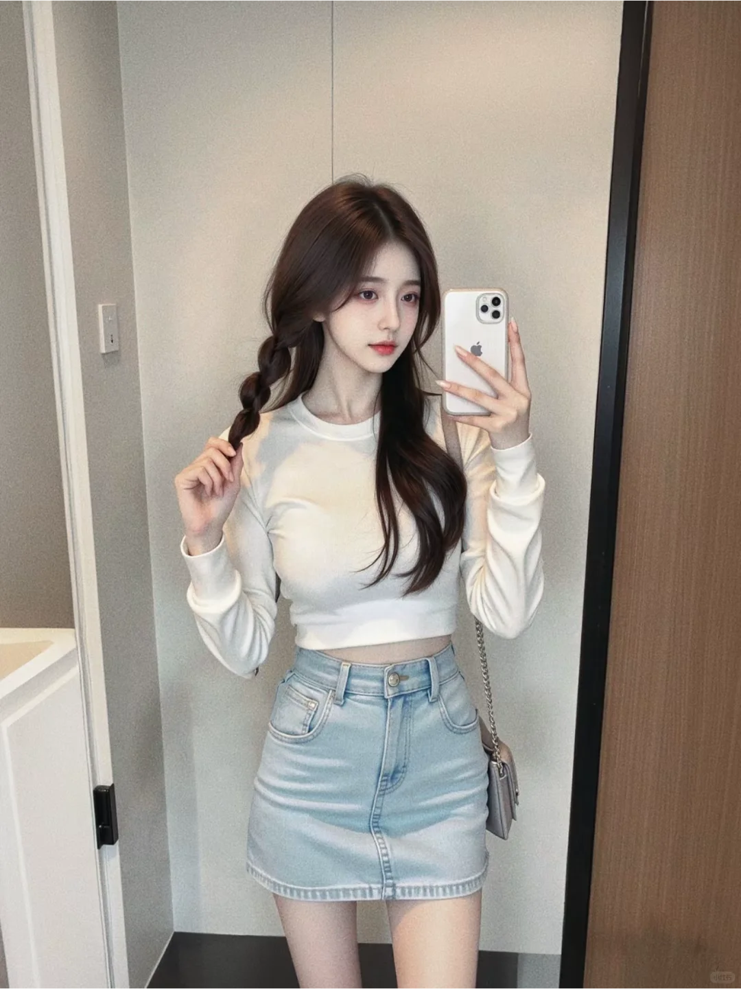 被路人追着问的穿搭她美得如诗如画