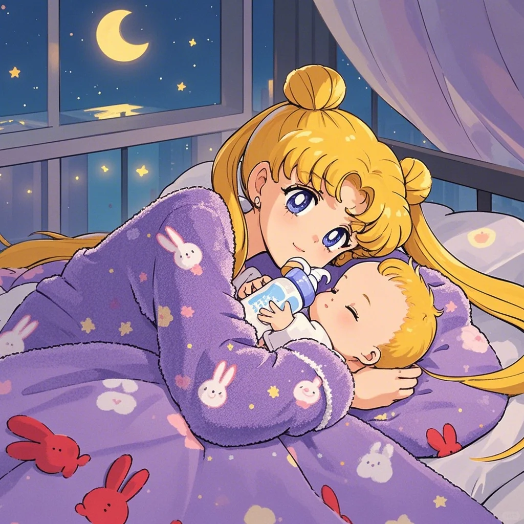 宝妈下半夜带娃日常 |美少女战士头像