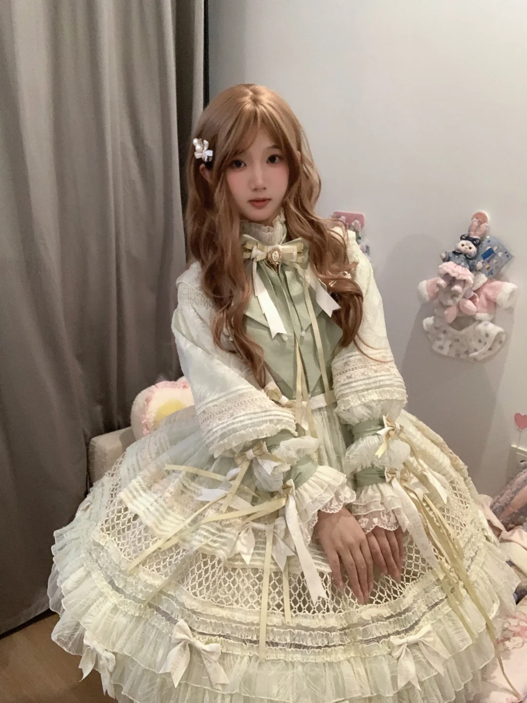 黄百合十女是属于春天的裙子