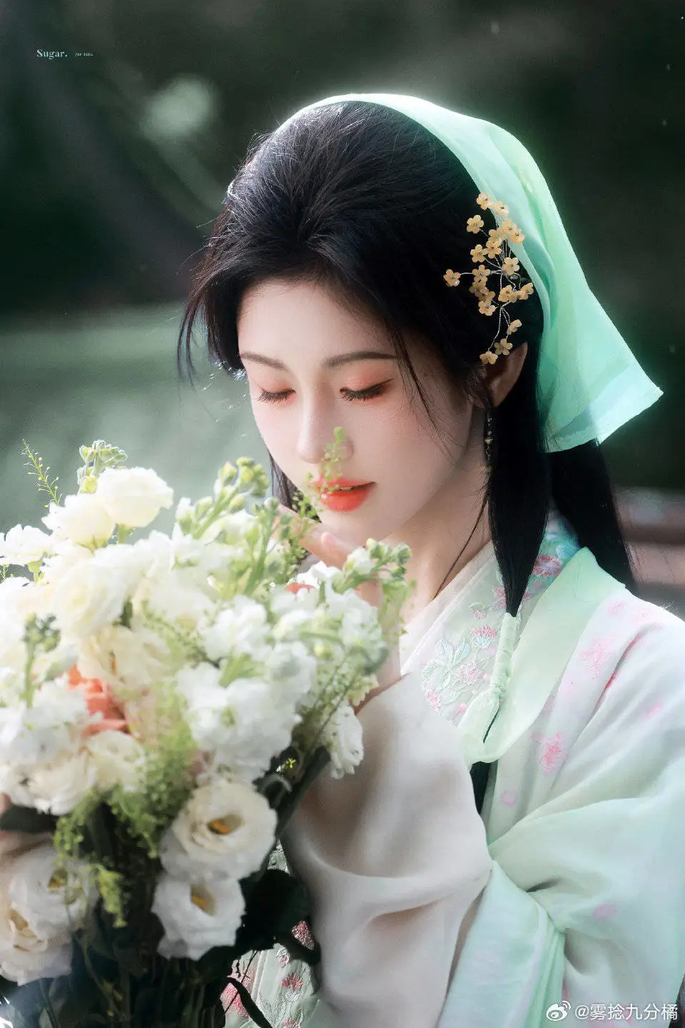 鞠婧祎江南美人！