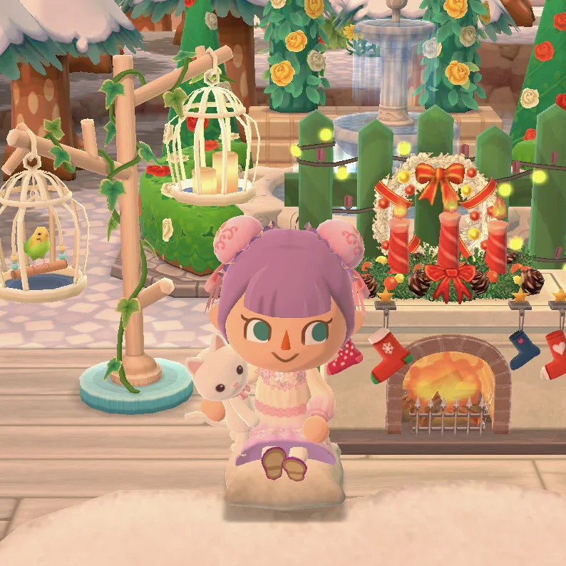 #ポケ森🤍我也有🐱娃娃了😭