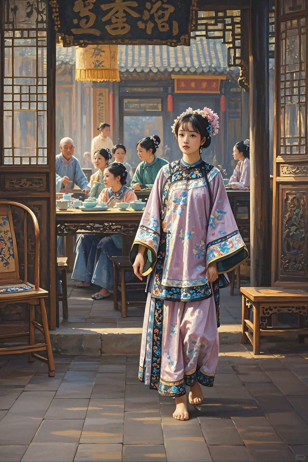 架空清汉女——茶楼的老板娘