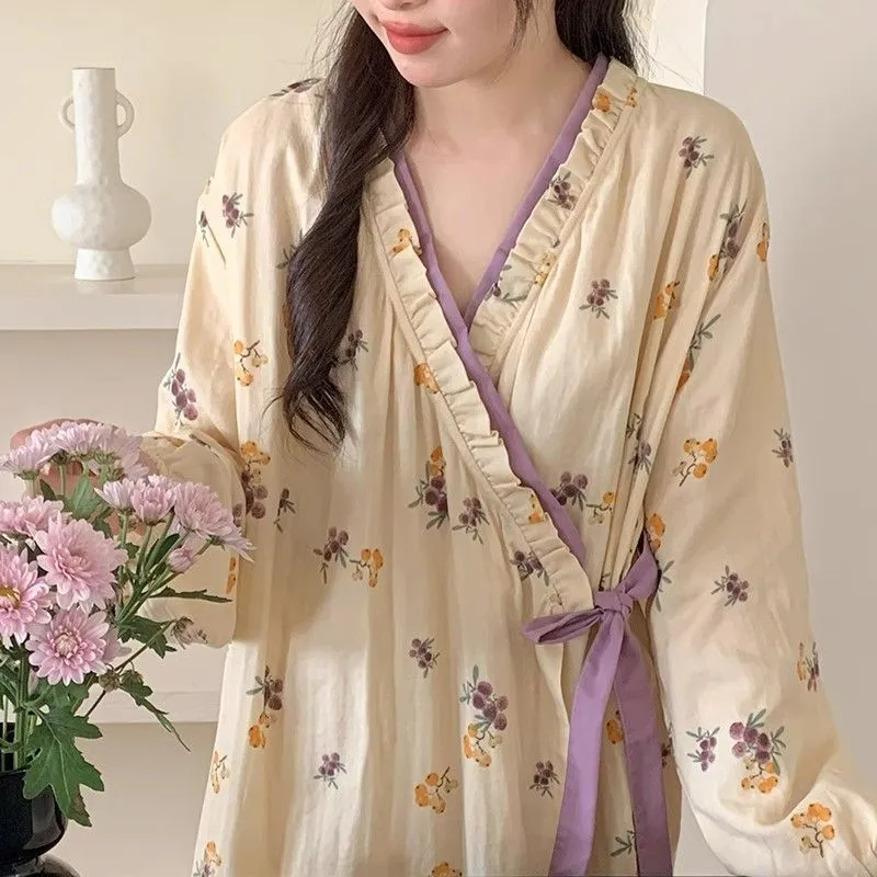 🌸樱花浴袍，女神必备家居服💫