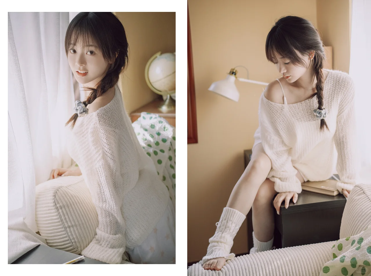 2000多赞的居家氛围感少女写真｜她真的很会
