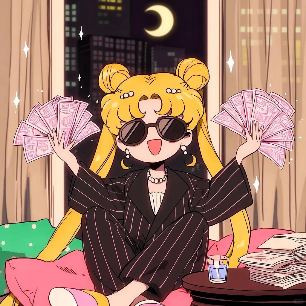 女孩子的安全感就是“有钱花”暴富头像