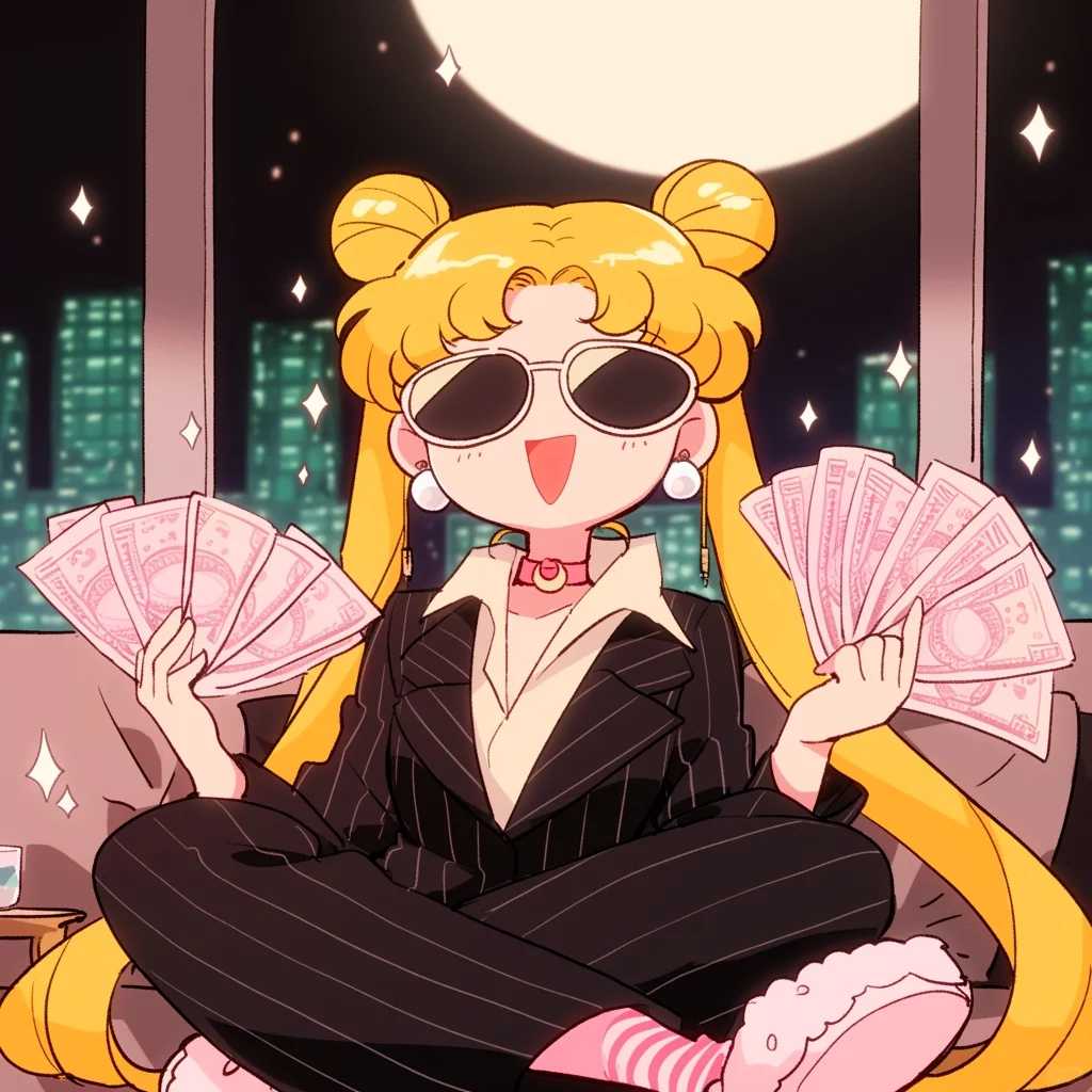 女孩子的安全感就是“有钱花”暴富头像